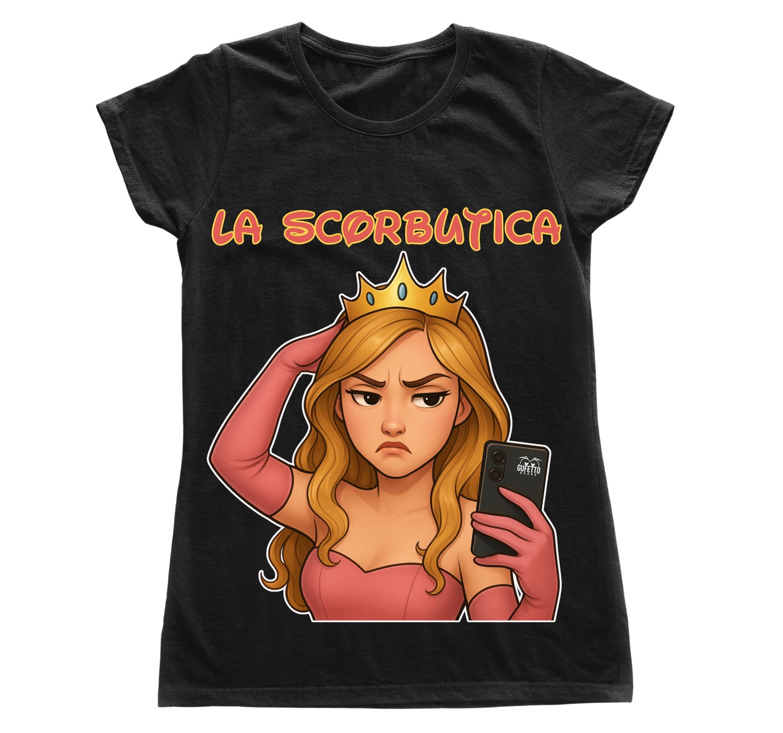 T-shirt Donna Principesse 2.0 LA SCORBUTICA ( SC765743262454 ) - Gufetto Brand 