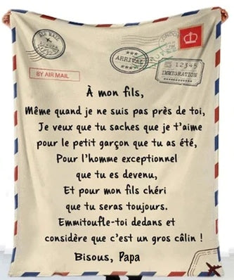 Coperta in flanella con busta - Gufetto Brand 