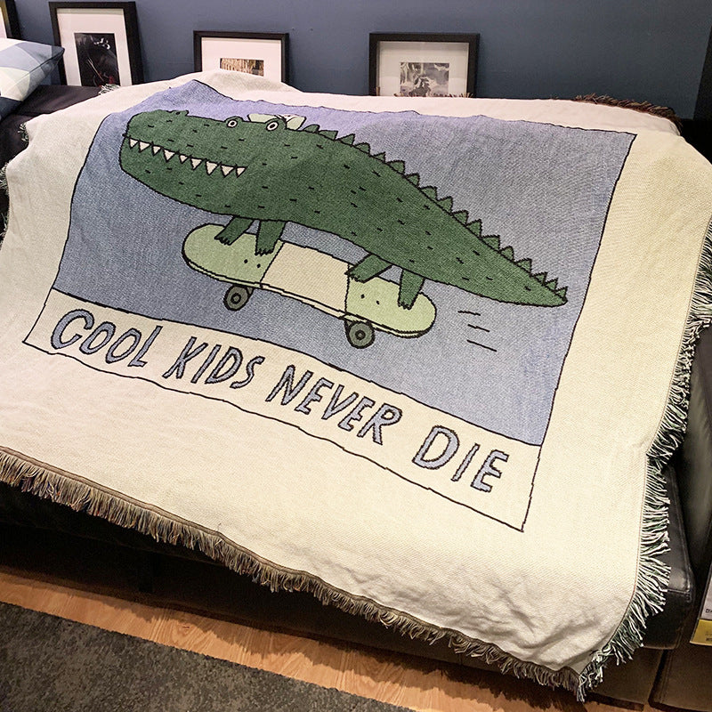 Divano coperta di maglia coperta - Gufetto Brand 