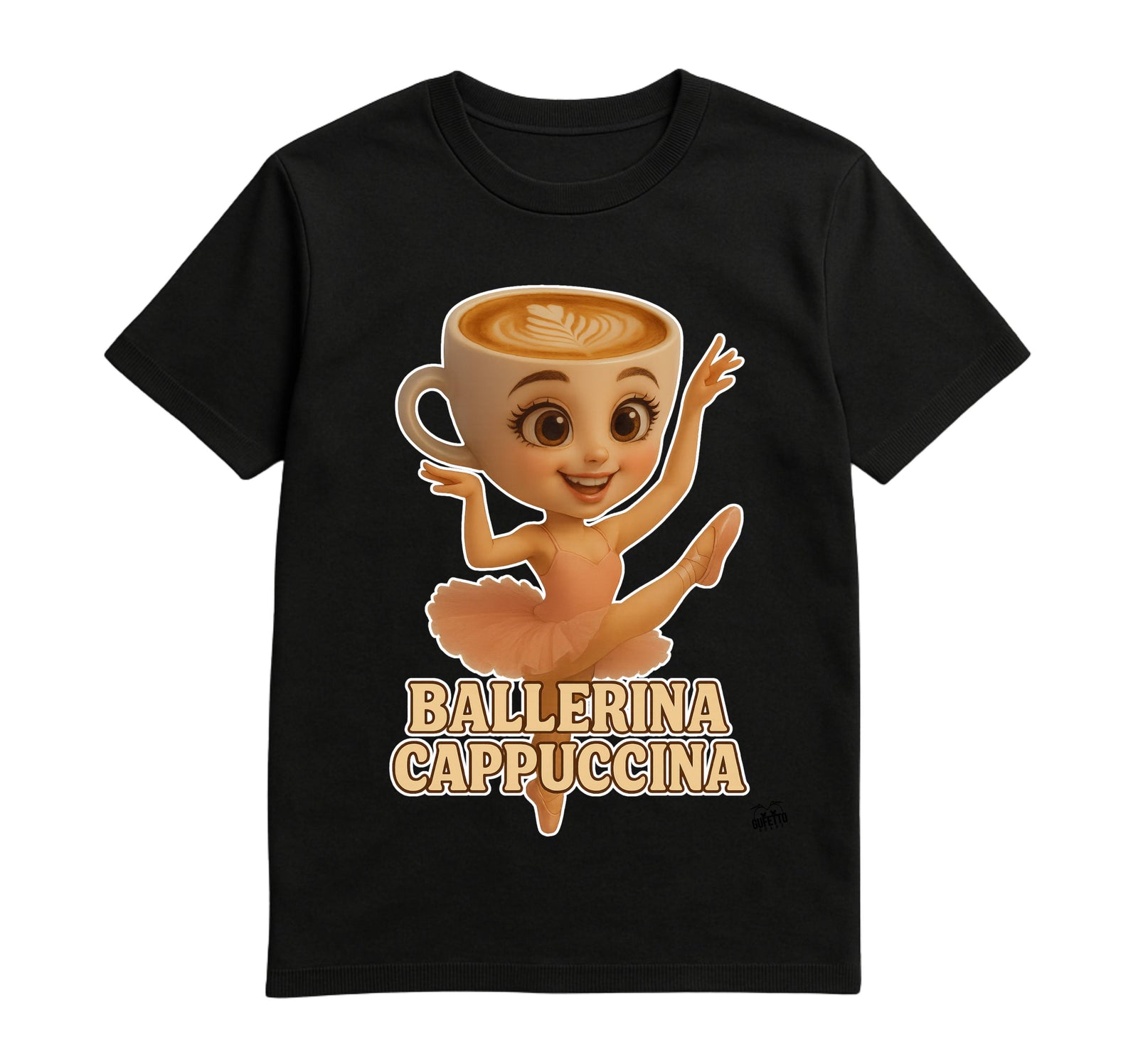 T-shirt Uomo BALLERINA CAPPUCCINA  ( BA46768954 ) - Gufetto Brand 
