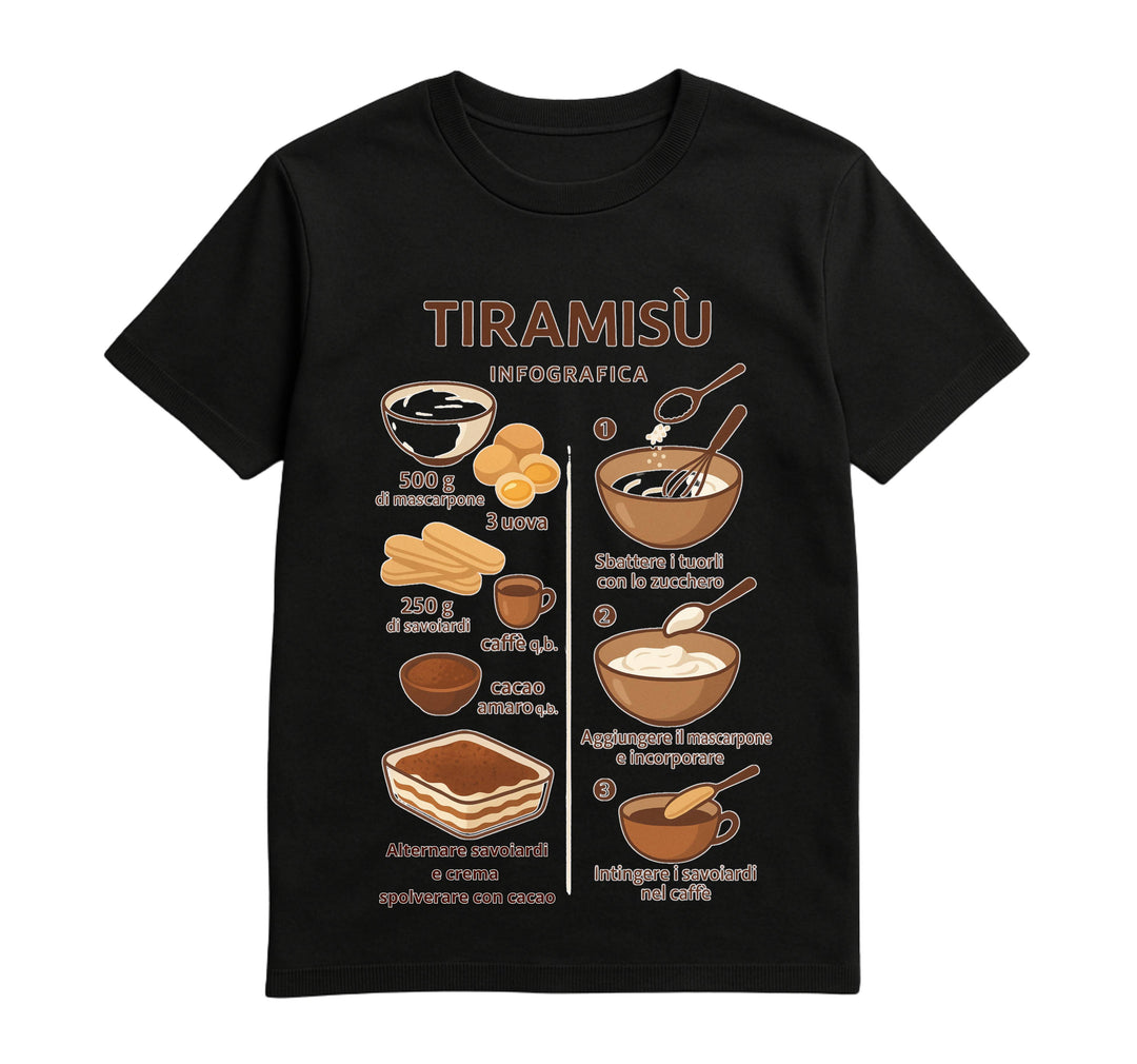 T-shirt Uomo TIRAMISU' ( TI709843256 ) - Gufetto Brand 
