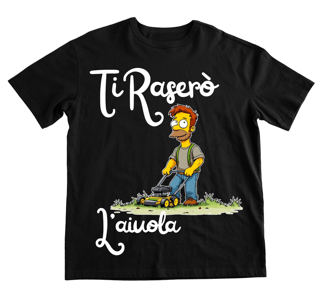 T-shirt nera Uomo AIUOLA Outlet - Gufetto Brand 