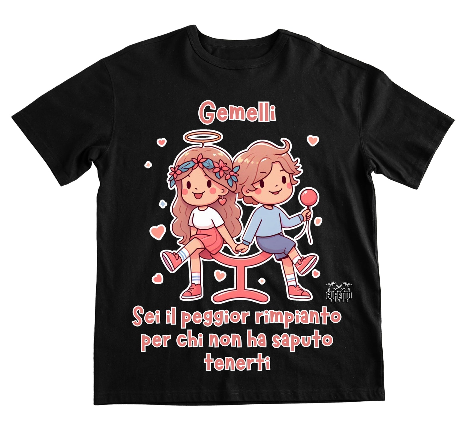 T-shirt Uomo GEMELLI ( GE8045670985643 ) - Gufetto Brand 