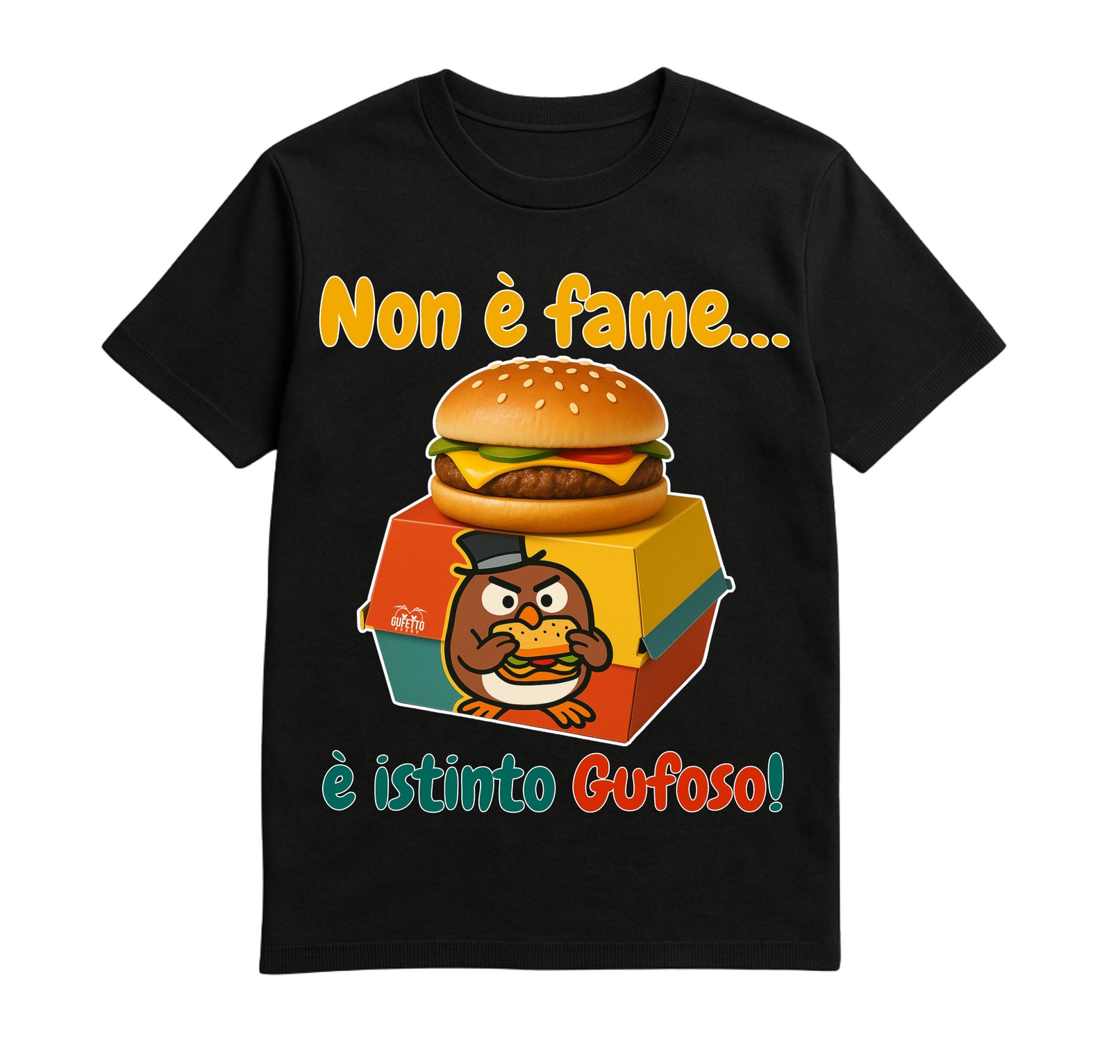 T-shirt Uomo GUFETTO BURGER ( GB570987243 ) - Gufetto Brand 