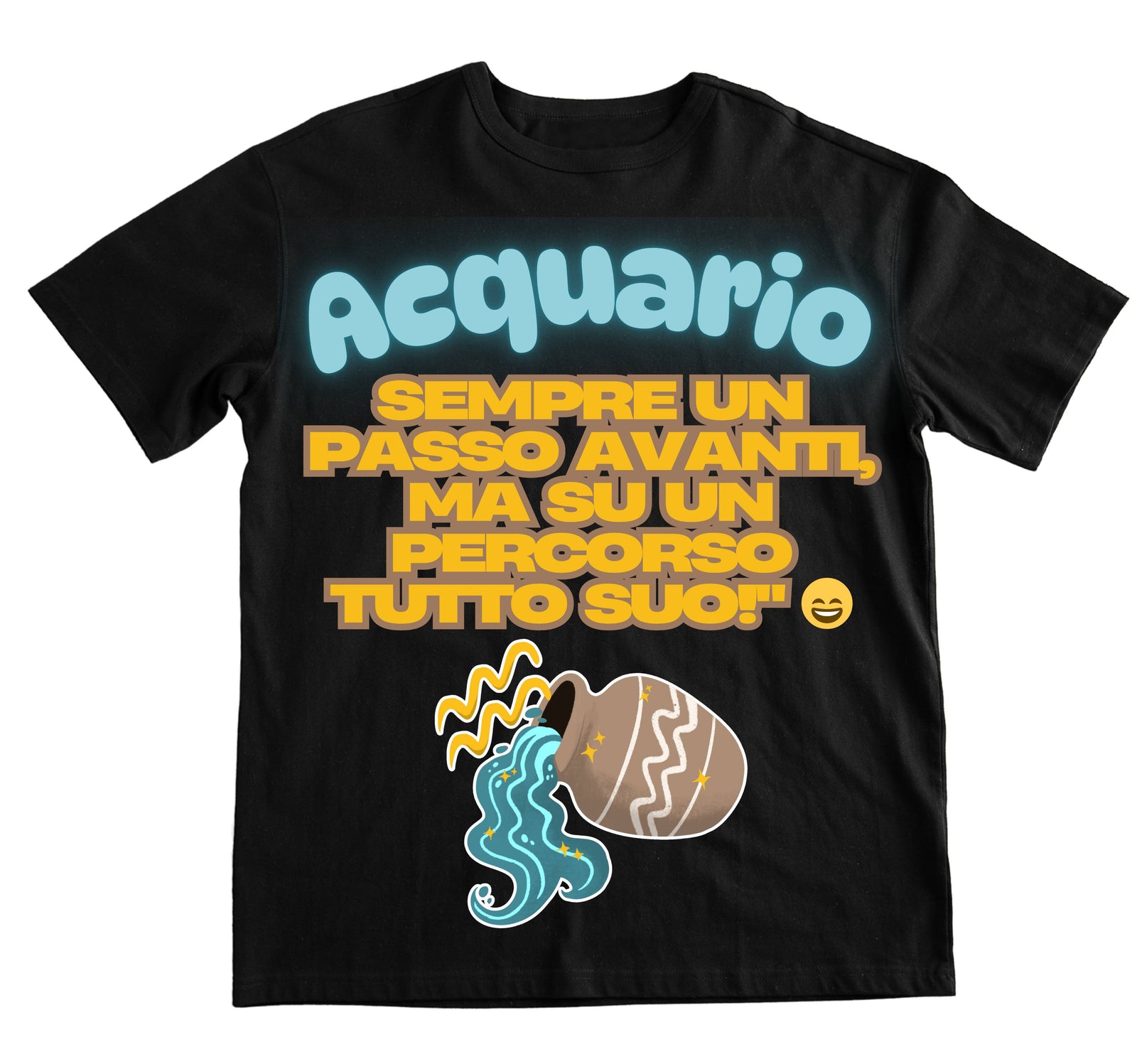 T-shirt Uomo ACQUARIO ( AC49876543 ) - Gufetto Brand 
