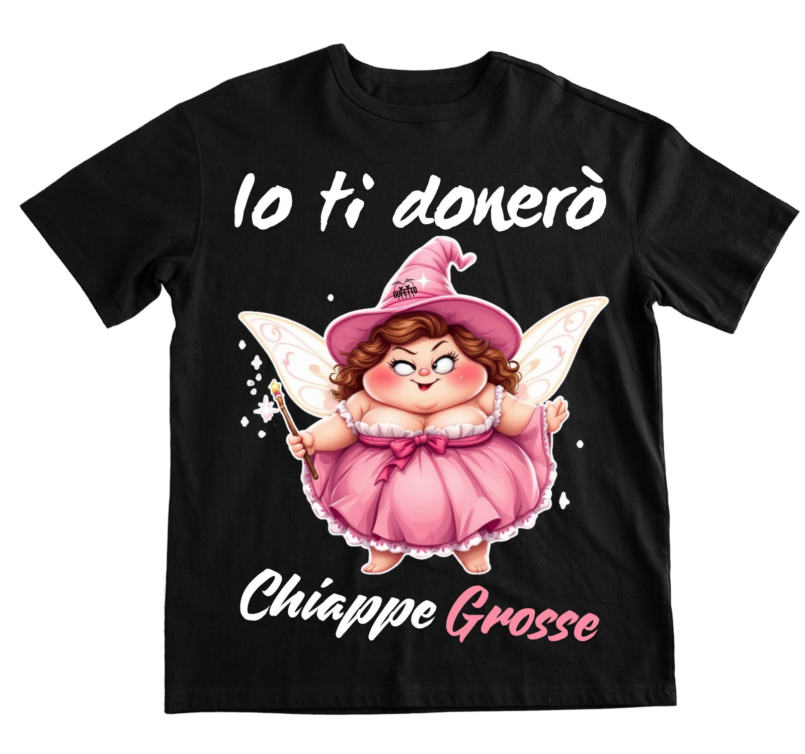 T-shirt Uomo Le Fatine Ignoranti CHIAPPE GROSSE ( CG7098452 ) - Gufetto Brand 