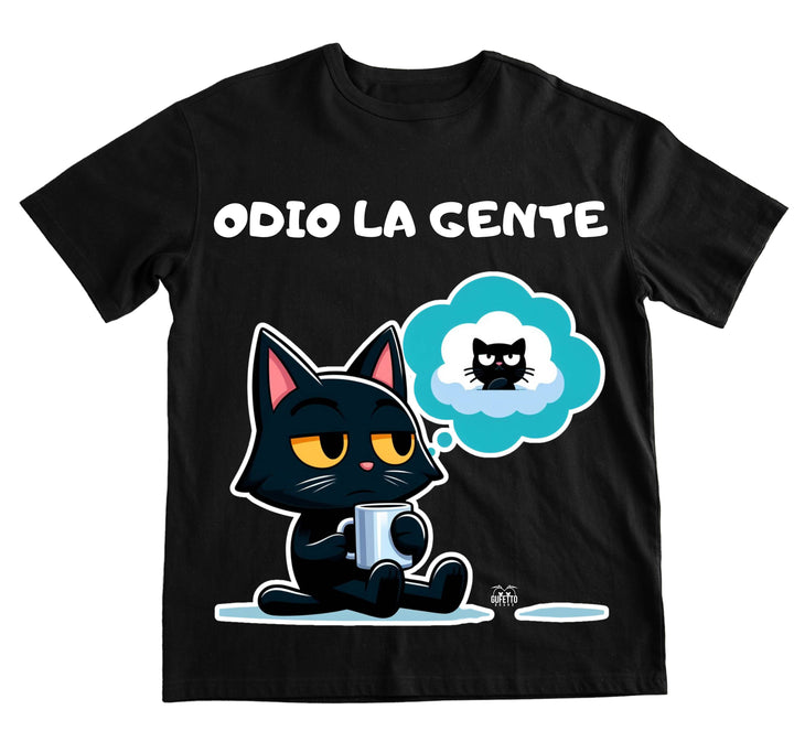 T-shirt Uomo GATTO ODIO ( GO88356987 ) - Gufetto Brand 