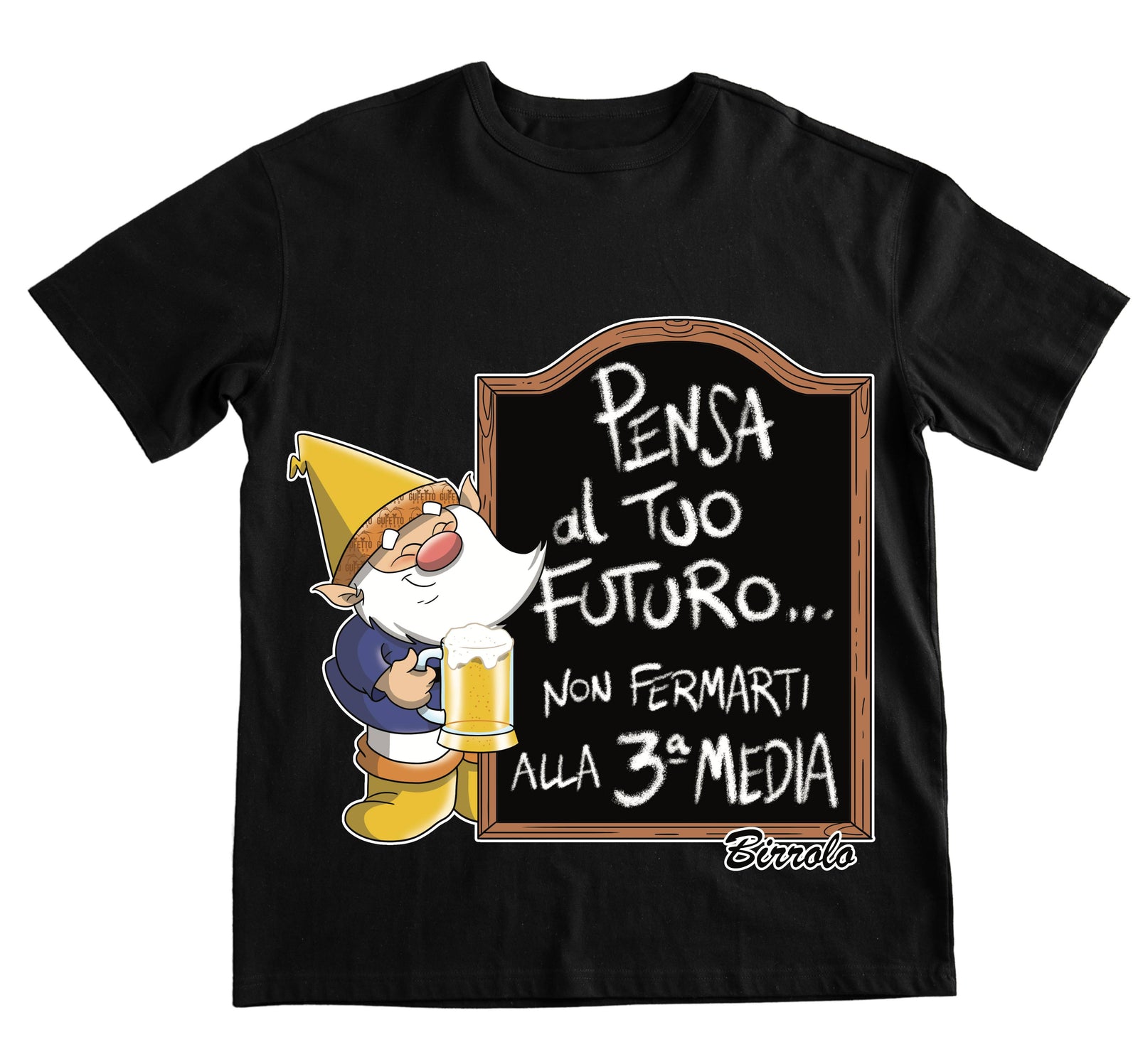 T-shirt Uomo BIRROLO TERZA MEDIA ( PE38752985698 ) - Gufetto Brand 