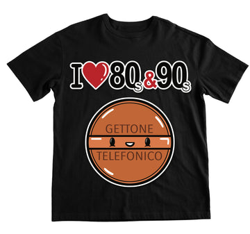 T-shirt Uomo I LOVE 80/90 GETTONE ( G70009217 )