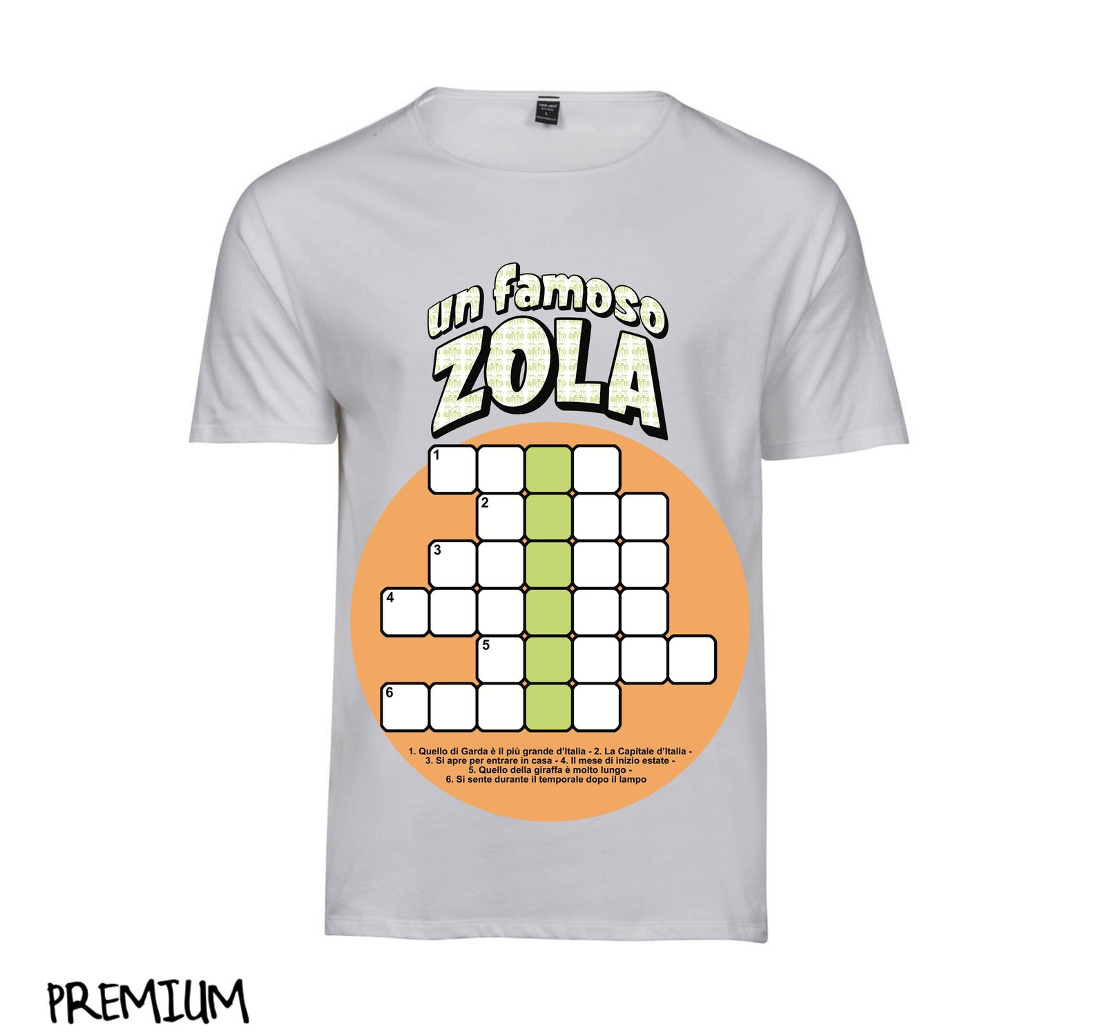T-shirt Donna UN FAMOSO ZOLA ( GZ852369741 ) - Gufetto Brand 