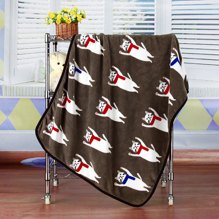 Di corallo del panno morbido coperta di flanella coperta del bambino del fumetto coperta auto ufficio ginocchio coperta auto coperta interna - Gufetto Brand 