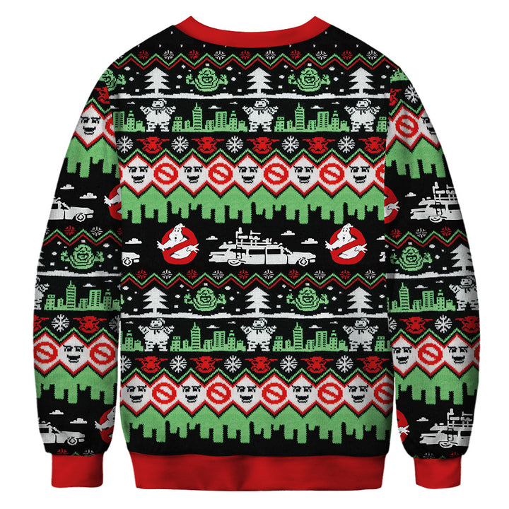 Maglione con stampa natalizia Ghostbusters - Gufetto Brand 