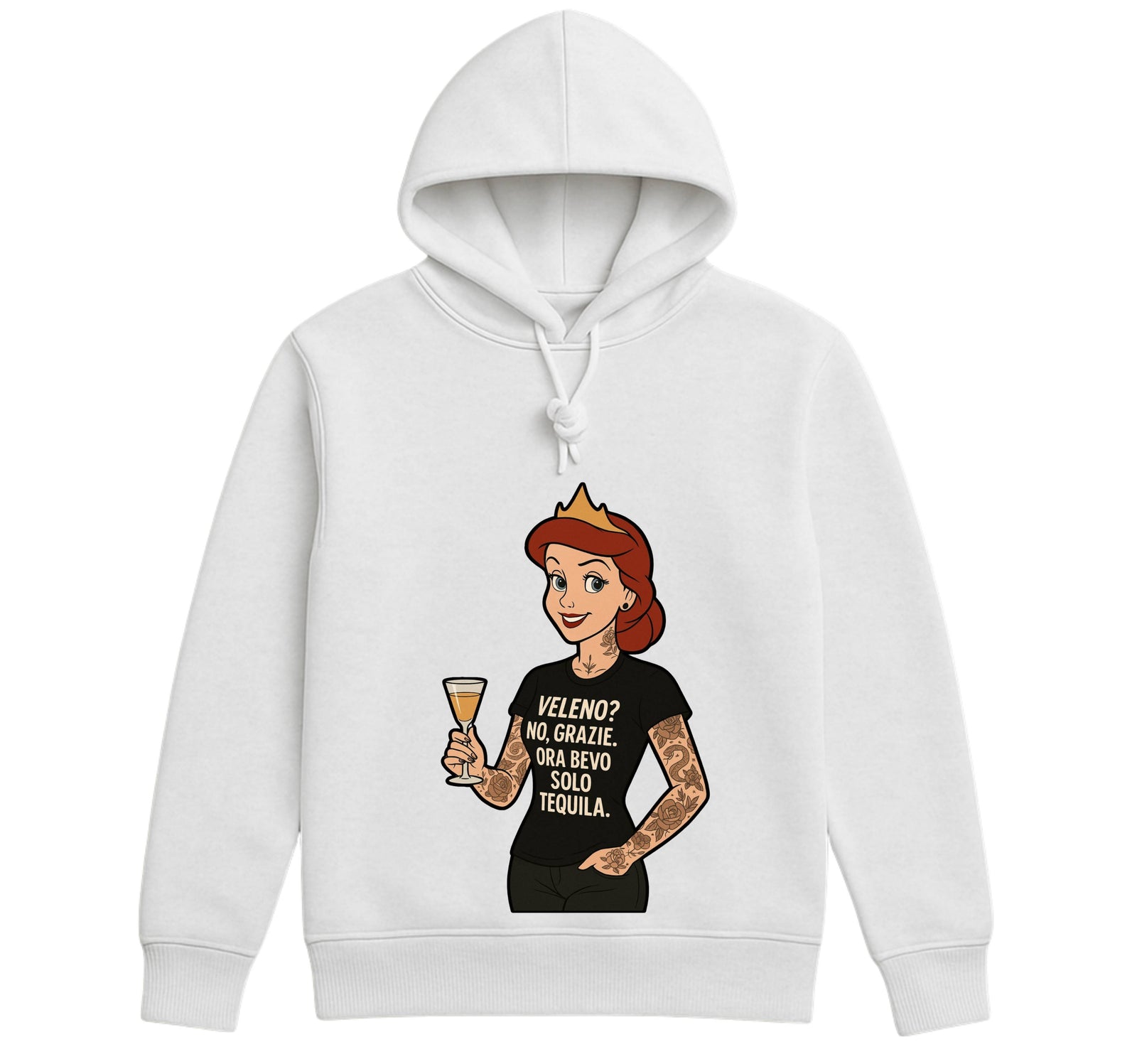 Felpa donna PRINCIPESSA TEQUILA ( TE5498675 ) - Gufetto Brand 