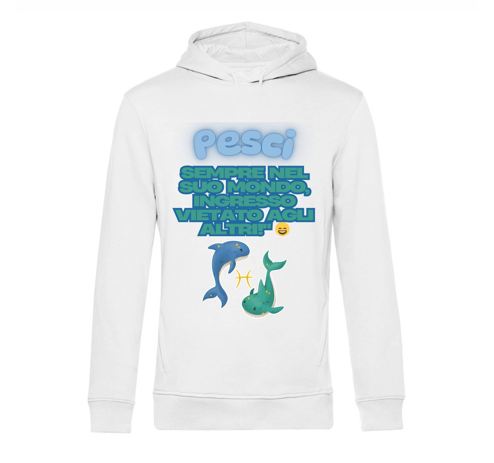 Felpa donna PESCI ( PE09765432 ) - Gufetto Brand 