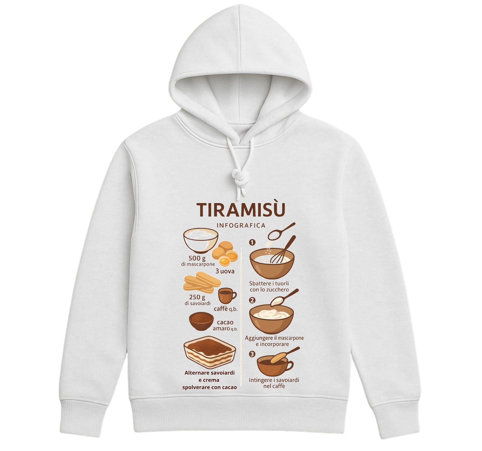Felpa Uomo TIRAMISU' ( TI709843256 ) - Gufetto Brand 