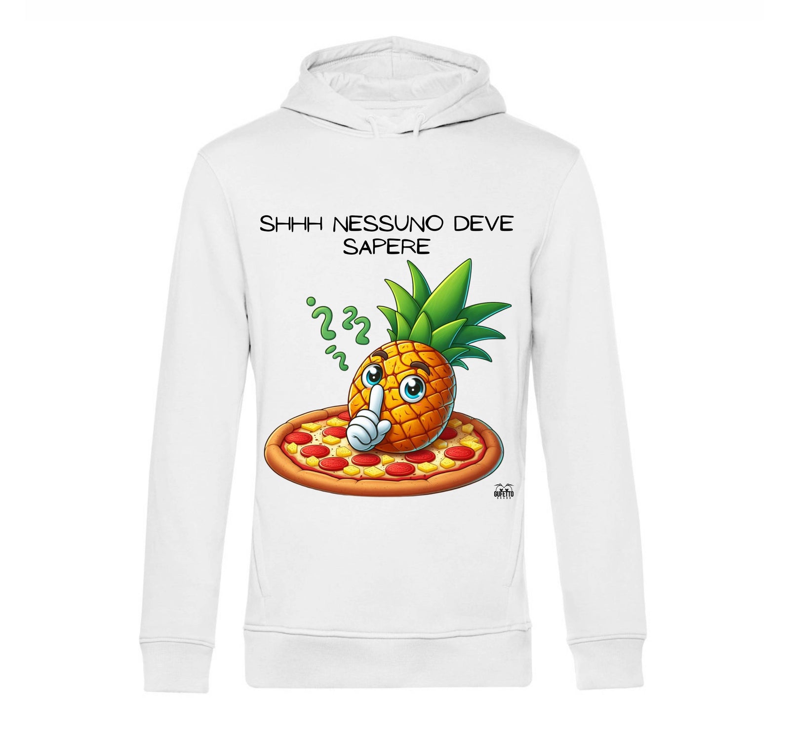 Felpa donna PIZZA ANANAS ( AP67893276 ) - Gufetto Brand 