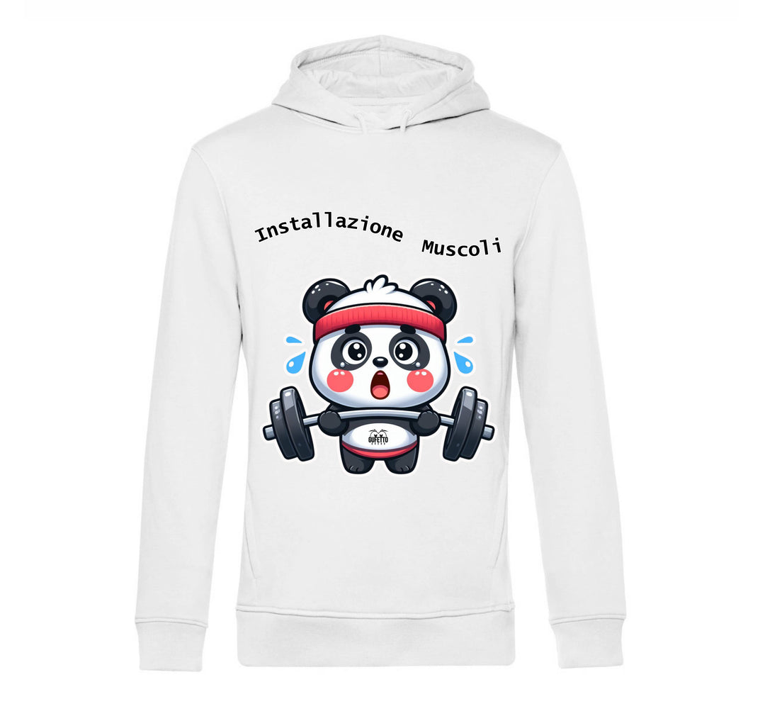 Felpa Uomo PANDA MUSCOLI ( PA489056789 ) - Gufetto Brand 
