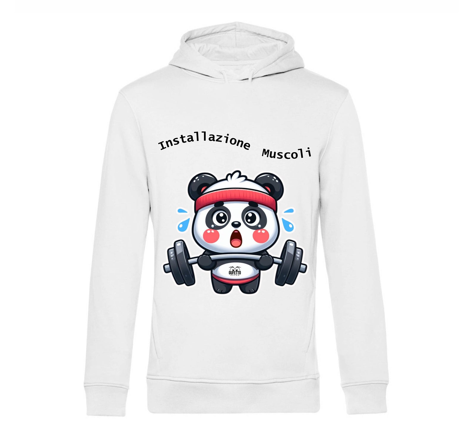 Felpa Uomo PANDA MUSCOLI ( PA489056789 ) - Gufetto Brand 