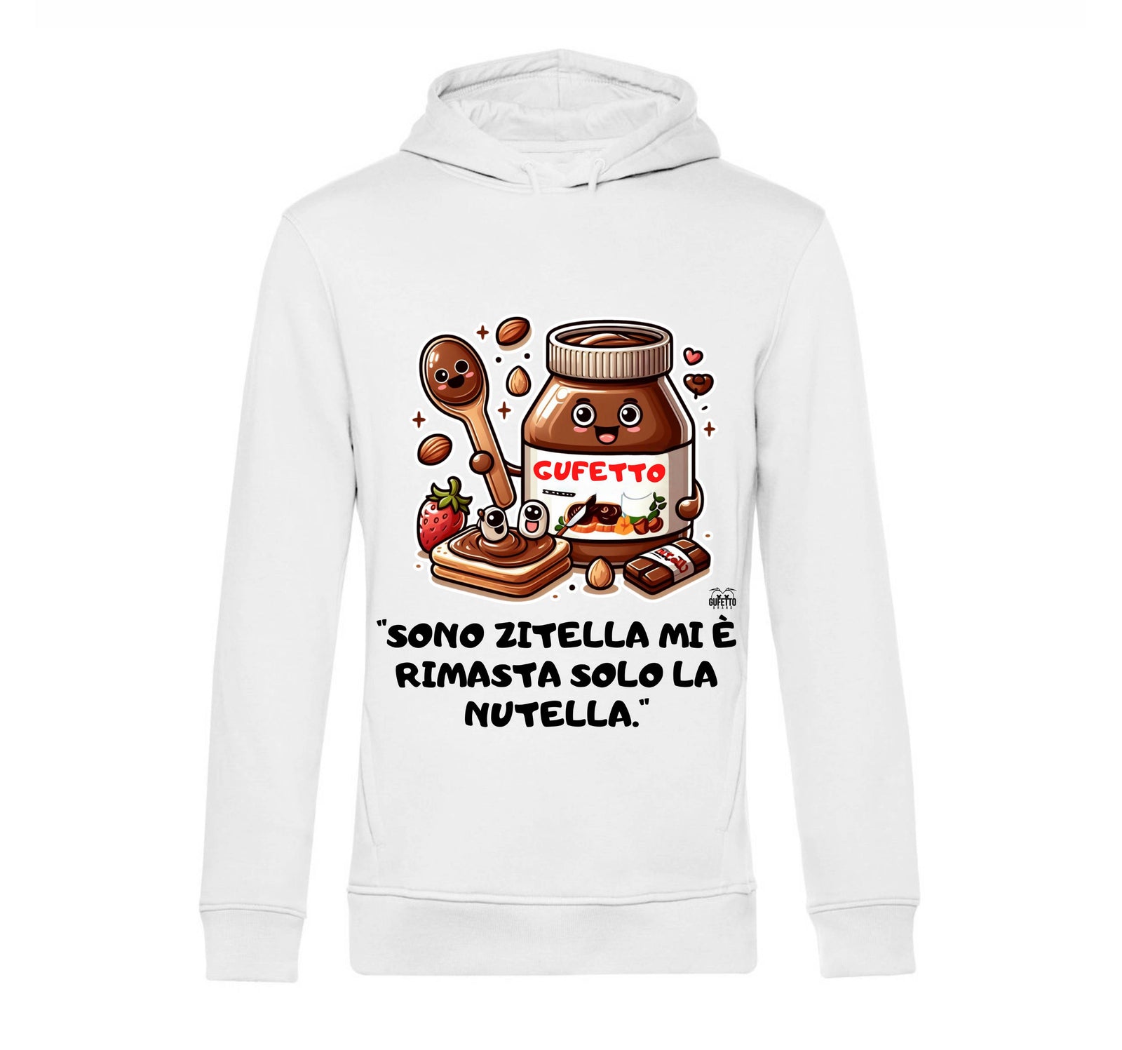 Felpa Uomo NUTELLA ( NU2236598745 ) - Gufetto Brand 