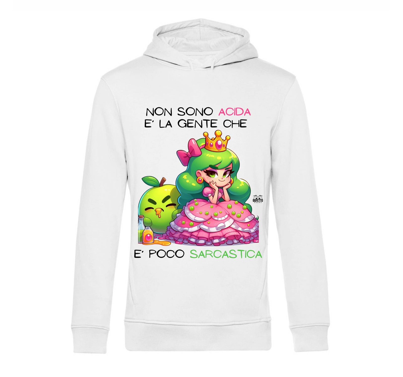Felpa donna PRINCIPESSA ACIDA ( PA89047834 ) - Gufetto Brand 