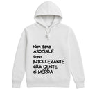 Felpa donna INTOLLERANTE ( IN8524123658 ) - Gufetto Brand 
