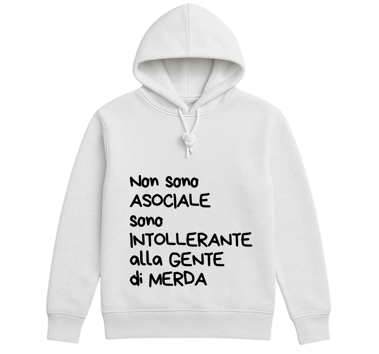 Felpa donna INTOLLERANTE ( IN8524123658 ) - Gufetto Brand 