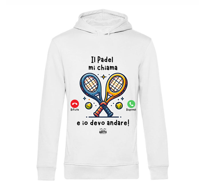 Felpa Uomo CHIAMATA PADEL ( CP64869267194657 ) - Gufetto Brand 