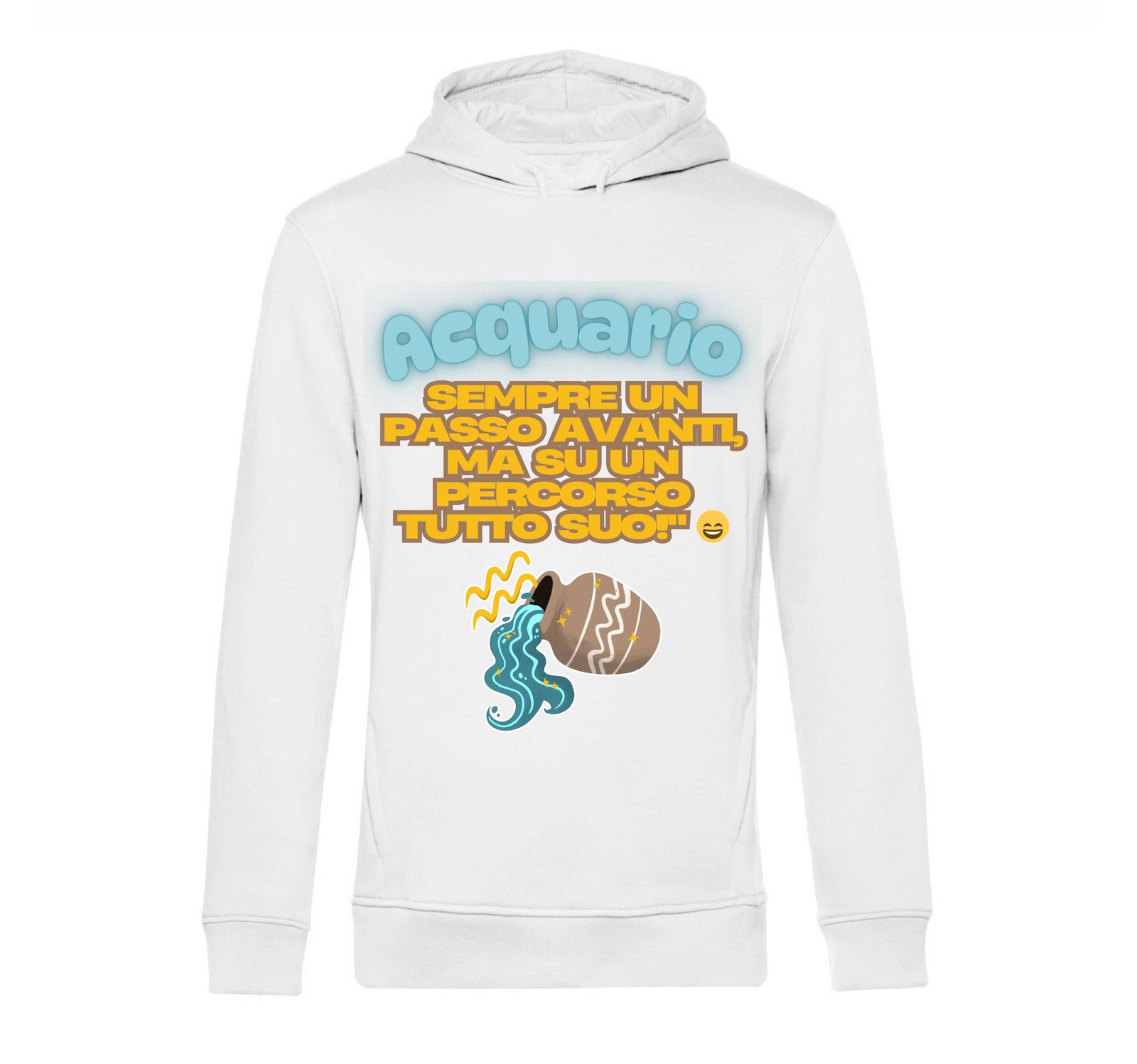 Felpa donna ACQUARIO ( AC49876543 ) - Gufetto Brand 