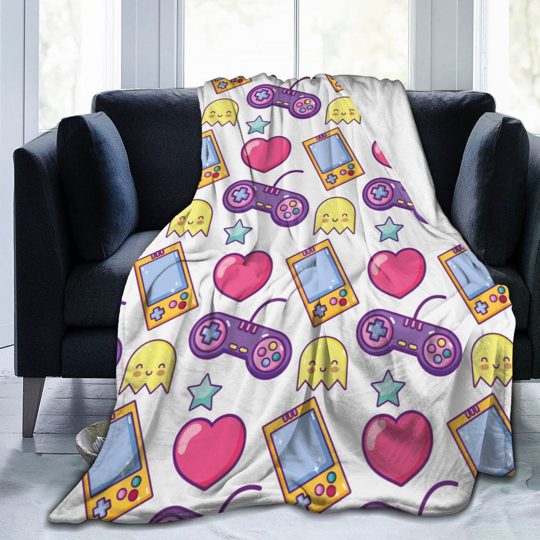 Coperta con stampa per console di gioco anime in flanella - Gufetto Brand 