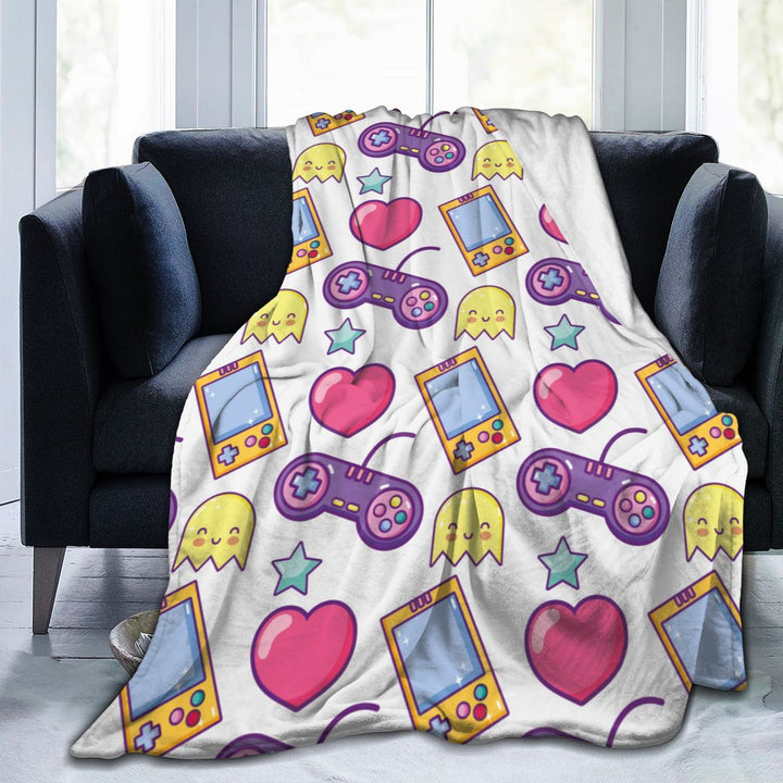 Coperta con stampa per console di gioco anime in flanella - Gufetto Brand 
