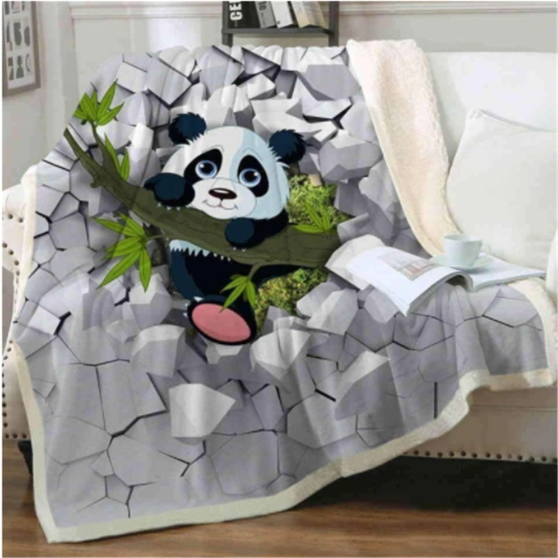 Coperta in flanella serie Panda - Gufetto Brand 