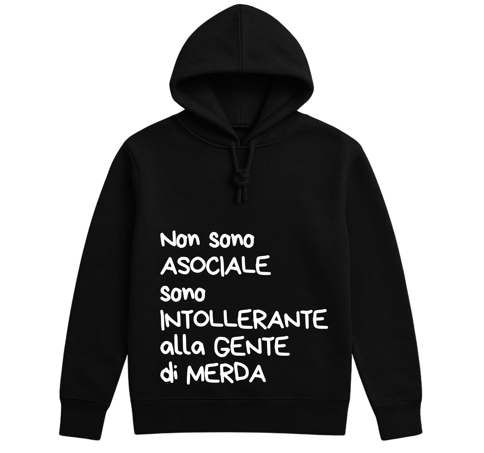 Felpa donna INTOLLERANTE ( IN8524123658 ) - Gufetto Brand 