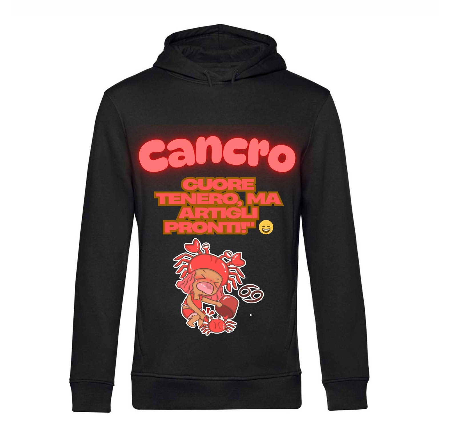 Felpa donna CANCRO ( CA75098745 ) - Gufetto Brand 