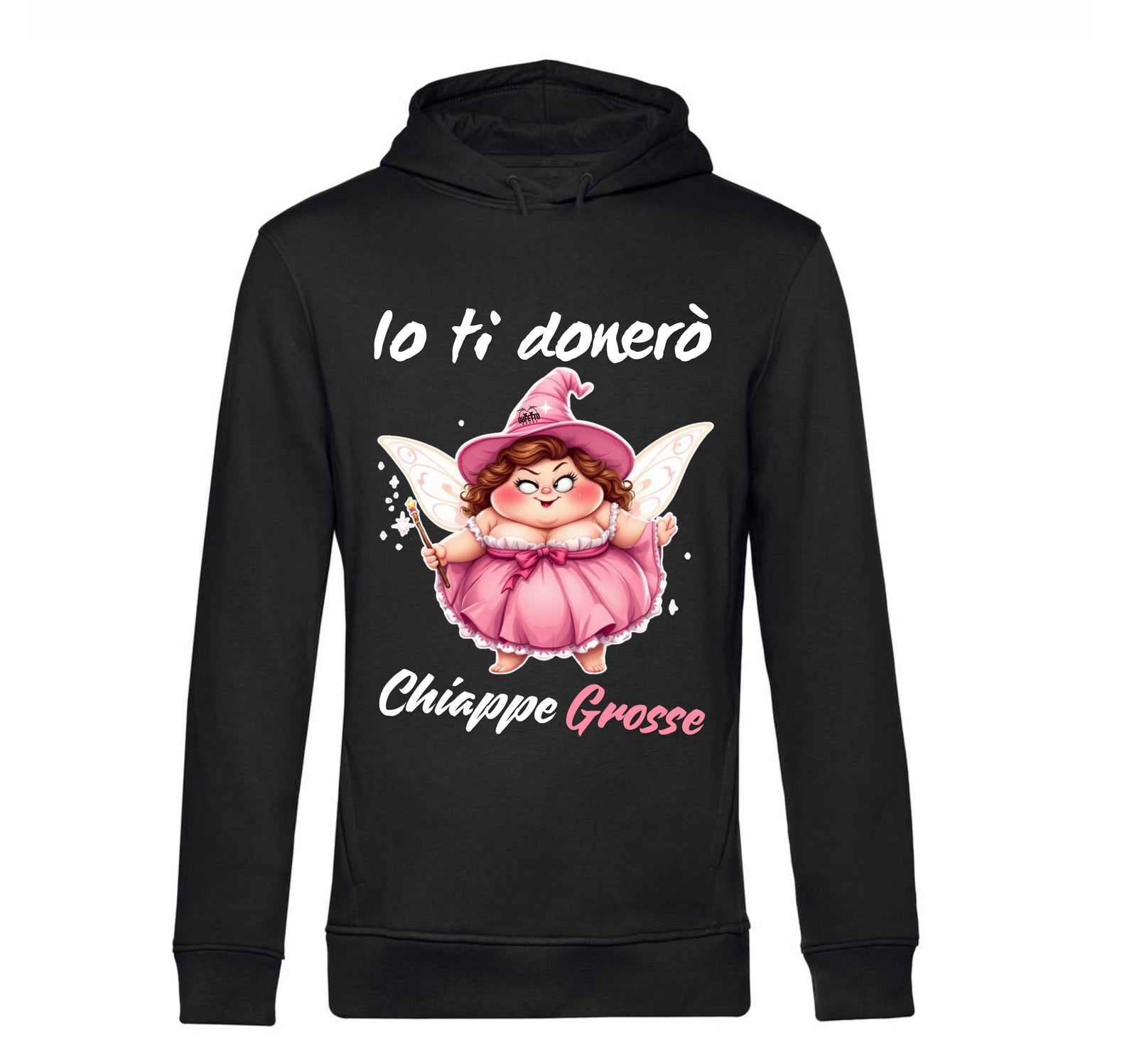 Felpa donna Le Fatine Ignoranti CHIAPPE GROSSE ( CG7098452 ) - Gufetto Brand 