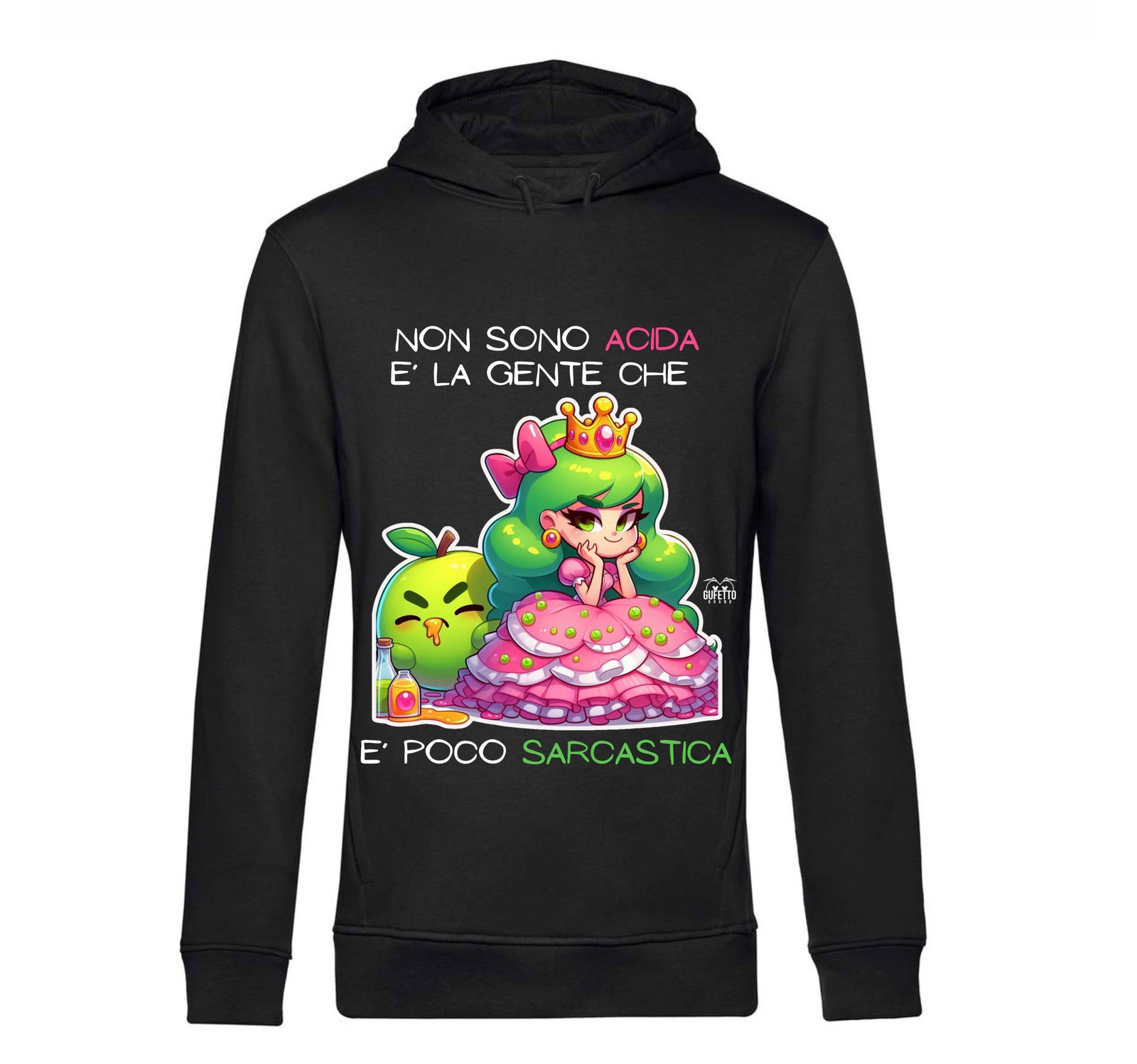 Felpa donna PRINCIPESSA ACIDA ( PA89047834 ) - Gufetto Brand 