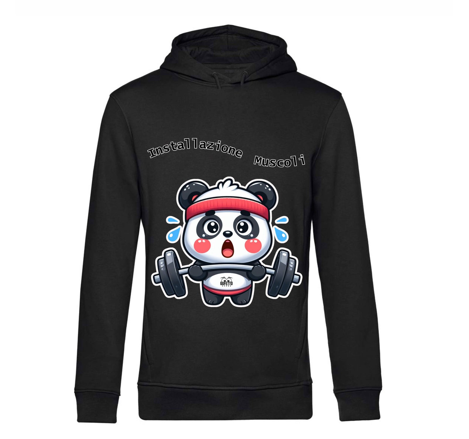 Felpa donna PANDA MUSCOLI ( PA489056789 ) - Gufetto Brand 