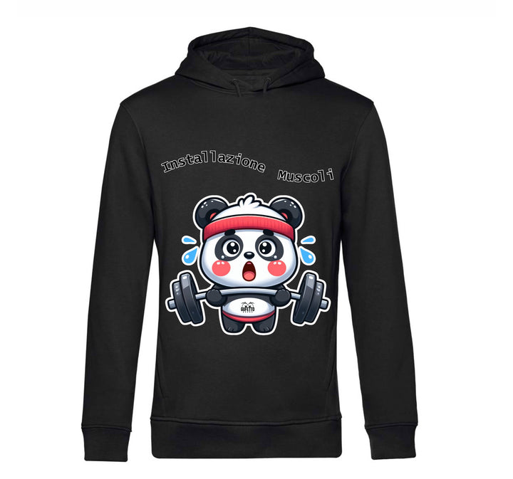 Felpa donna PANDA MUSCOLI ( PA489056789 ) - Gufetto Brand 