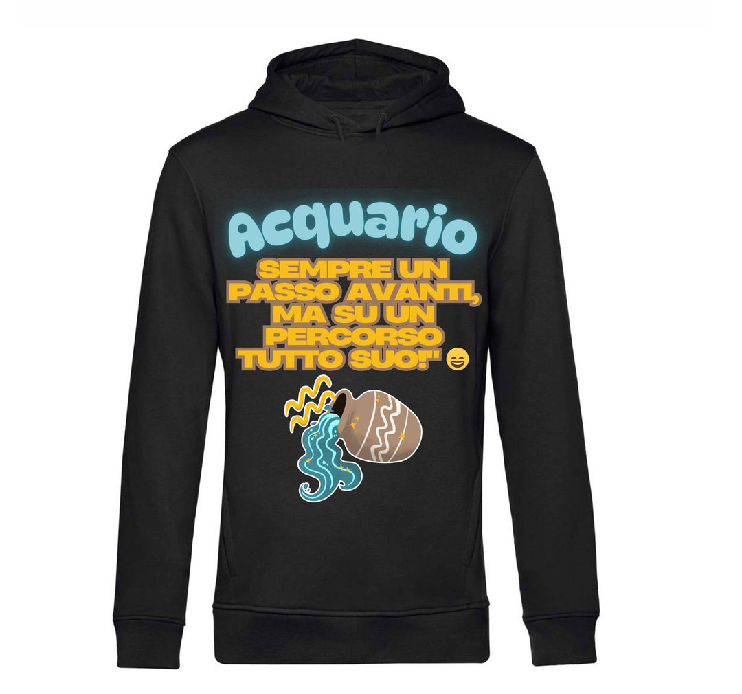 Felpa donna ACQUARIO ( AC49876543 ) - Gufetto Brand 