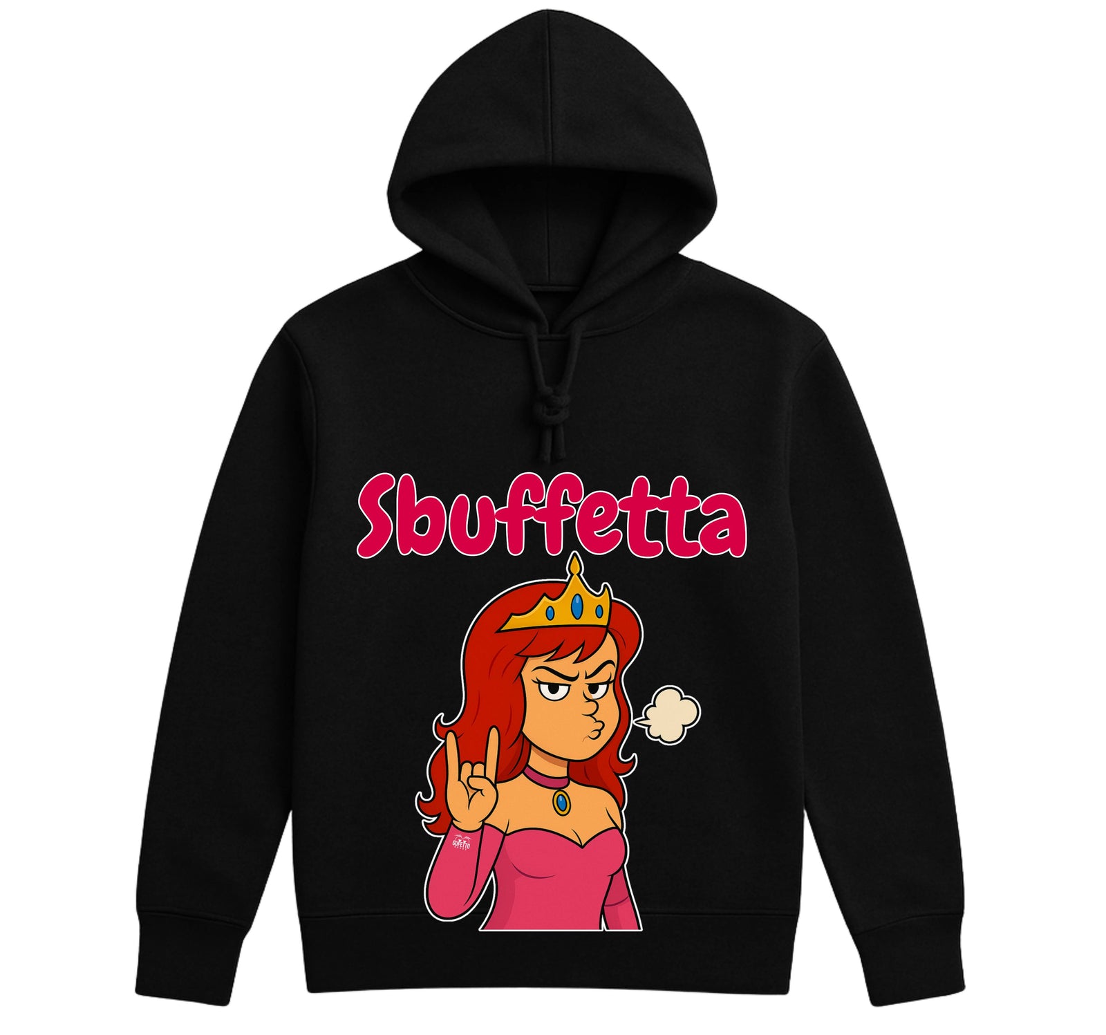 Felpa uomo Principesse 2.0 SBUFFETTA ( SB890623457 ) - Gufetto Brand 
