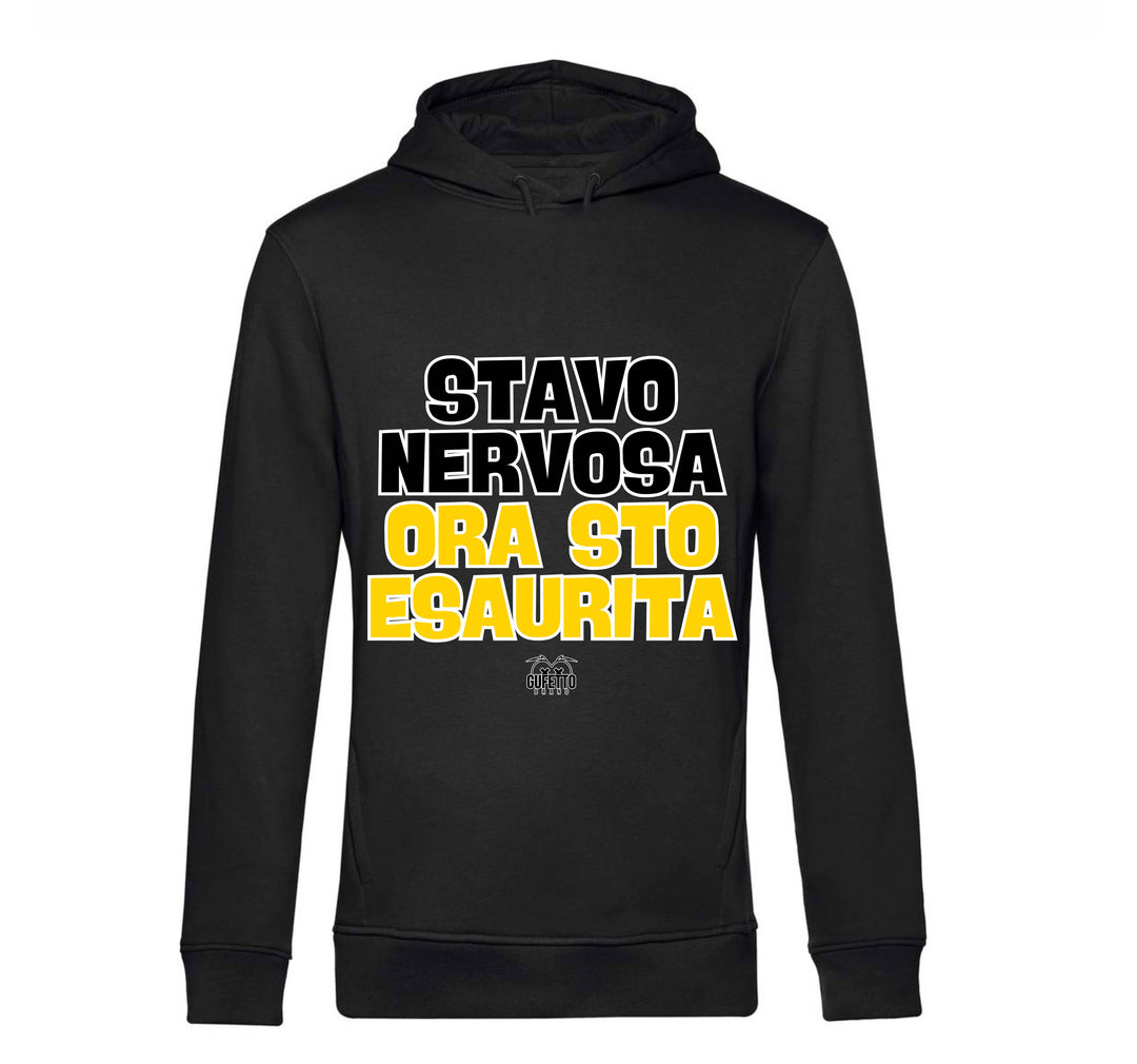 Felpa donna NERVOSA ( ST9365734099856 ) - Gufetto Brand 