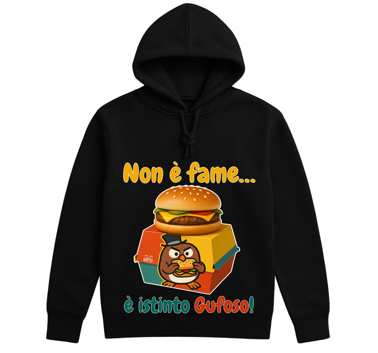 Felpa donna GUFETTO BURGER ( GB570987243 ) - Gufetto Brand 