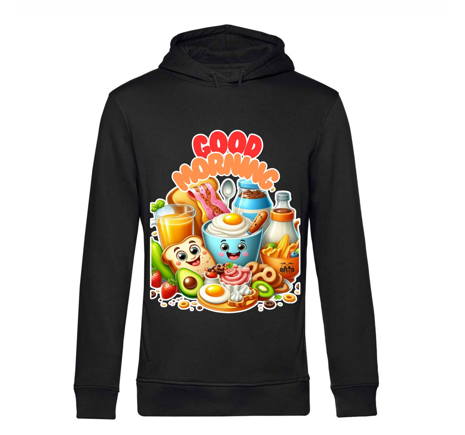 Felpa donna GOOD MORNING ( CO094598721 ) - Gufetto Brand 