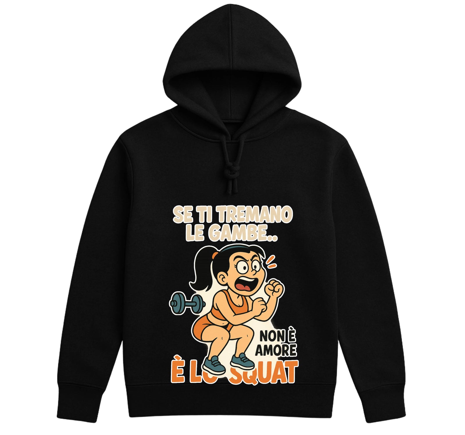 Felpa donna SQUAT ( SQ78542136589 ) - Gufetto Brand 