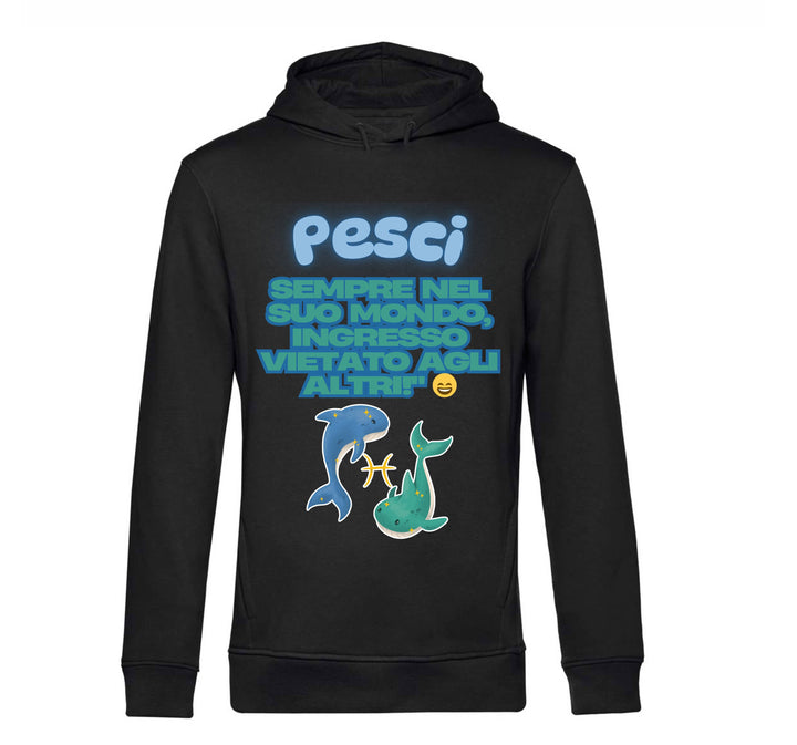 Felpa Uomo PESCI ( PE09765432 ) - Gufetto Brand 