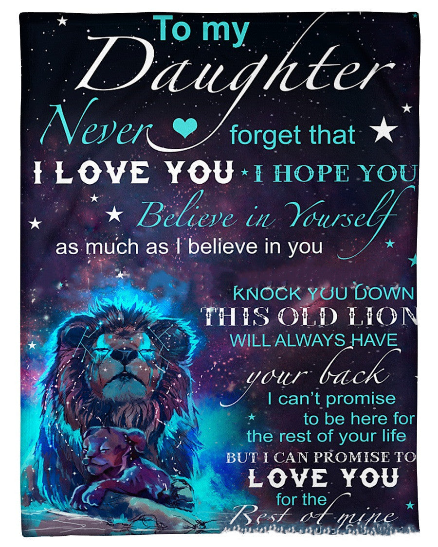 Coperta in flanella con lettera - Gufetto Brand 