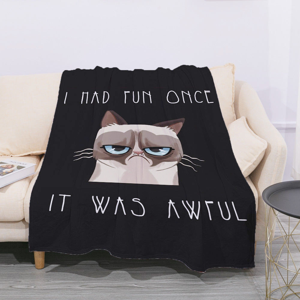 Coperta da siesta per ufficio in flanella - Gufetto Brand 