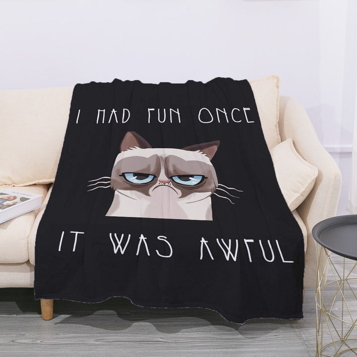 Coperta da siesta per ufficio in flanella - Gufetto Brand 