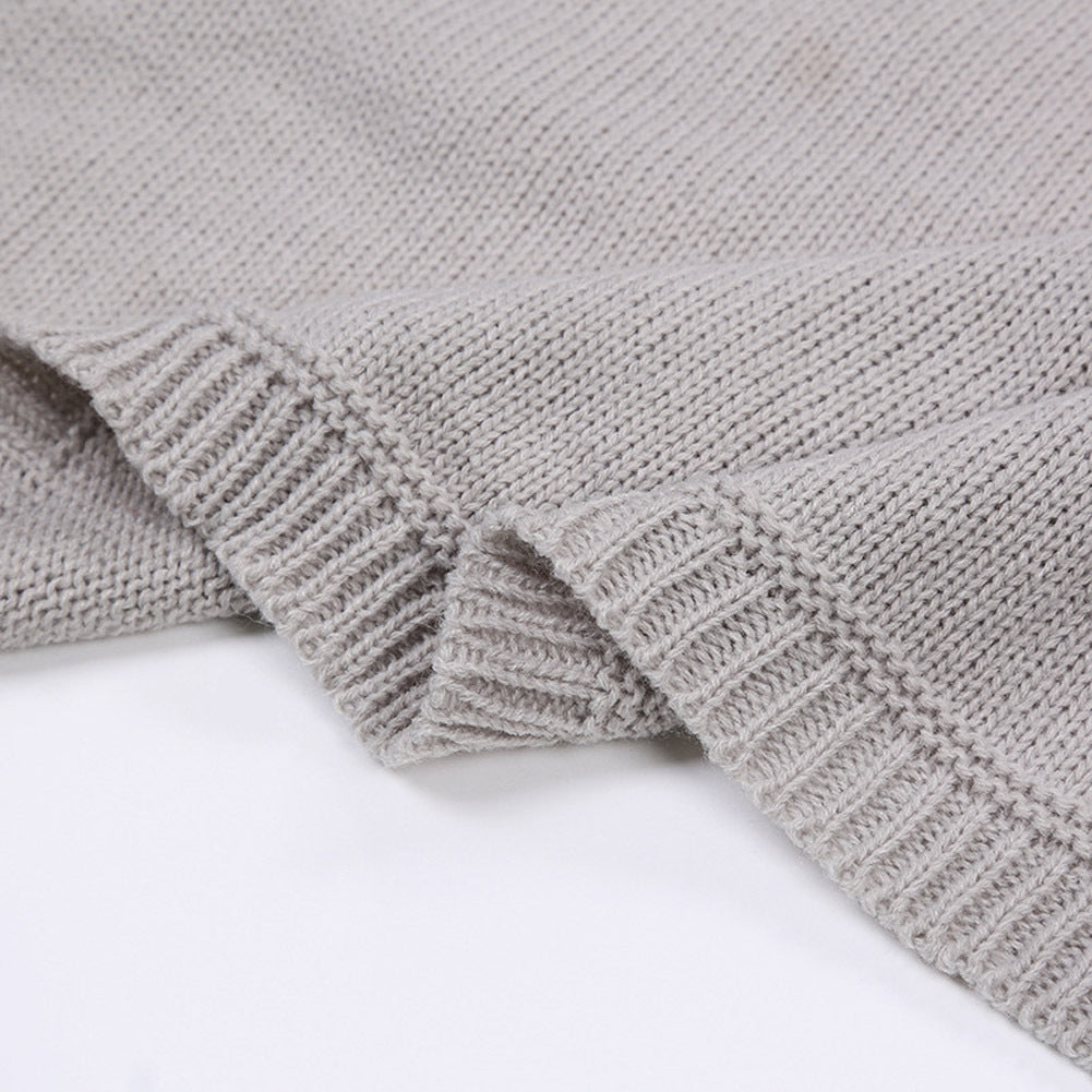 Coperta per bambini tridimensionale in maglia di volpe - Gufetto Brand 