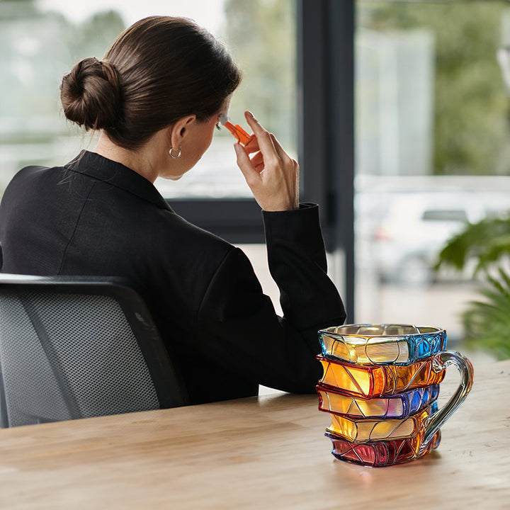 Tazza per libri dipinta da 11 once