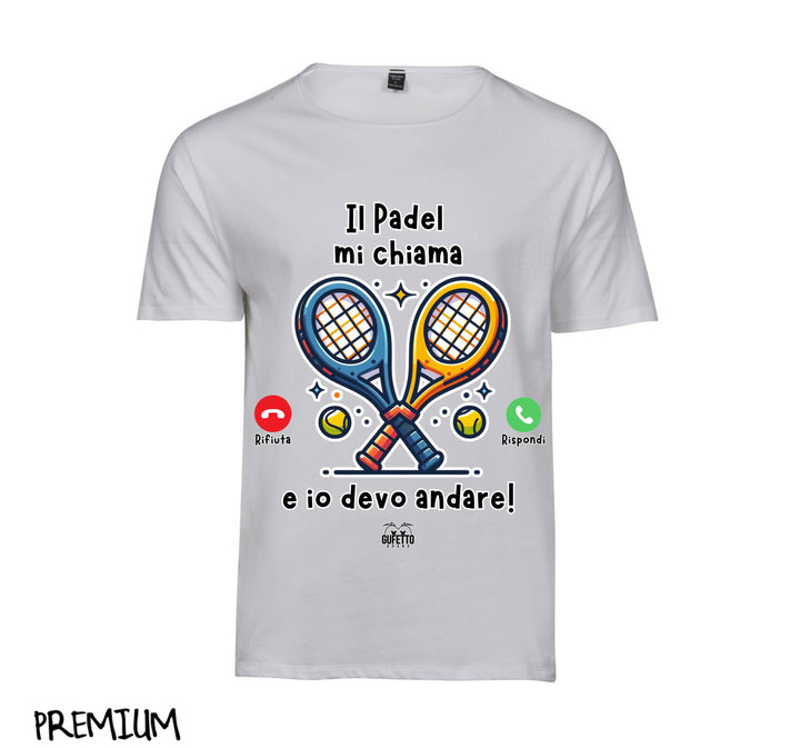 T-shirt Donna CHIAMATA PADEL ( CP64869267194657 ) - Gufetto Brand 